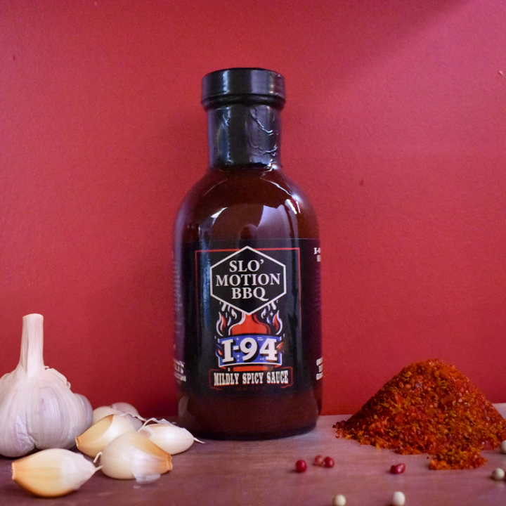 I-94 BBQ Sauce bottle - Wisconsin sweet and spicy barbecue sauce