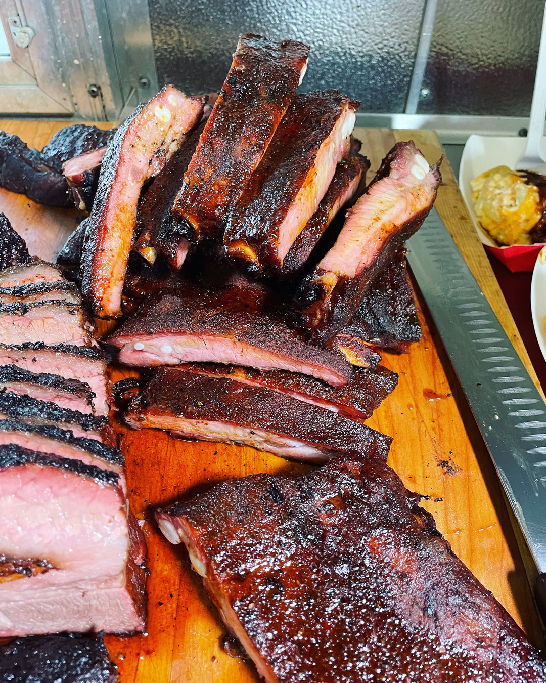 Smoked pork spare ribs - Wisconsin BBQ Thanksgiving ribs add-on